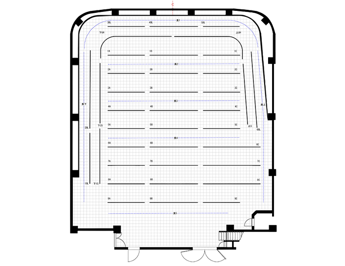 バトン図面尺目盛り付き